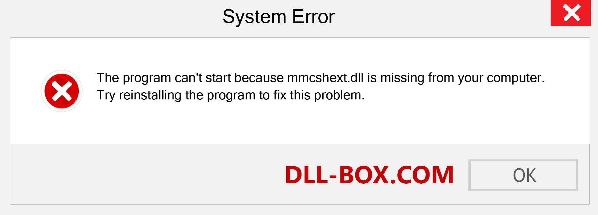  mmcshext.dll file is missing?. Download for Windows 7, 8, 10 - Fix  mmcshext dll Missing Error on Windows, photos, images